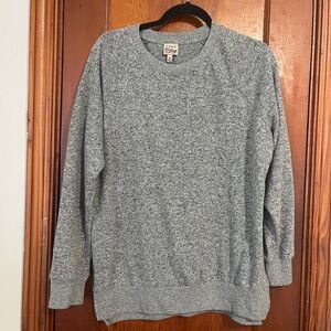 Como Vintage Heather Gray Knit Top Womens Size M